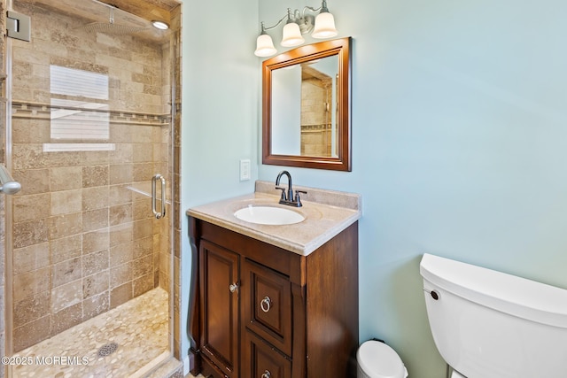 44 Cabana Dr, Brick, NJ 08723 - full bathroom with toilet, a shower stall, and vanity