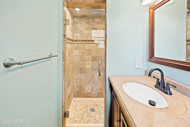 44 Cabana Dr, Brick, NJ 08723 - full bathroom featuring a stall shower and vanity