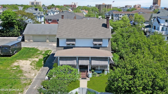 aerial view of property and surrounding area