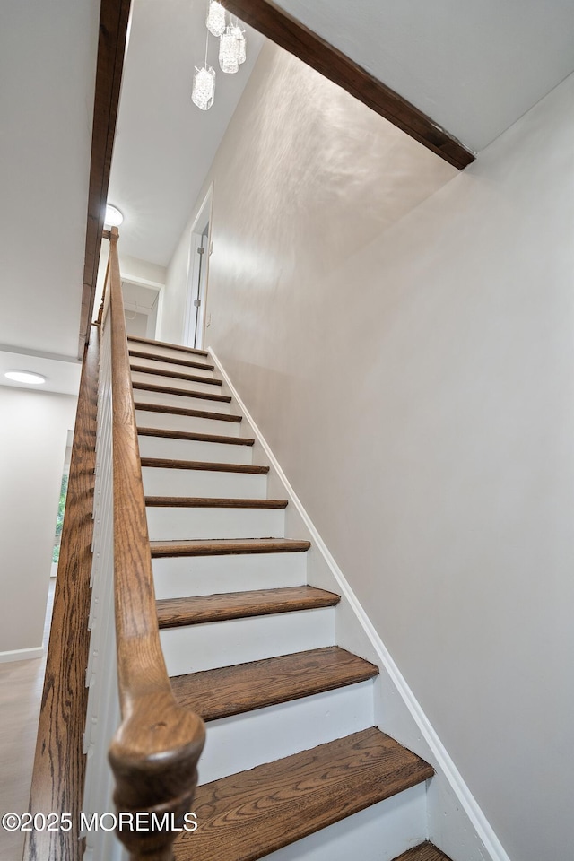 view of stairs