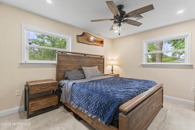 307 Seminole Trl, Browns Mills, NJ 08015 - bedroom with multiple windows, carpet flooring, baseboards, and recessed lighting