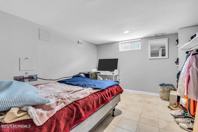 243 6th Ave, Long Branch, NJ 07740 - tiled bedroom with recessed lighting and baseboards