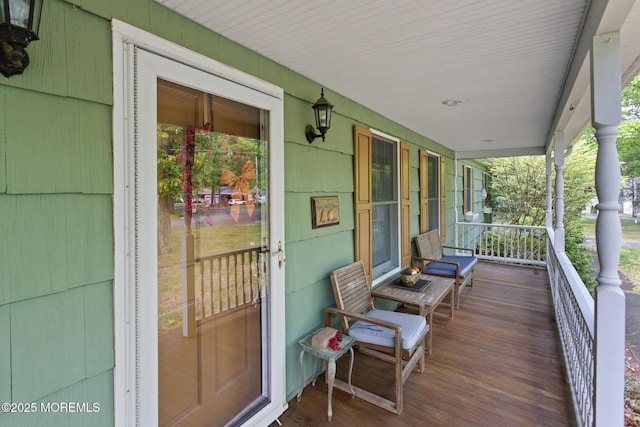 19 Kenyon Dr, Plumsted, NJ 08533 - wooden deck with covered porch
