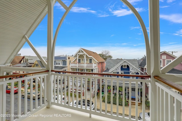 35 Embury Ave, Ocean Grove, NJ 07756 - balcony featuring a residential view
