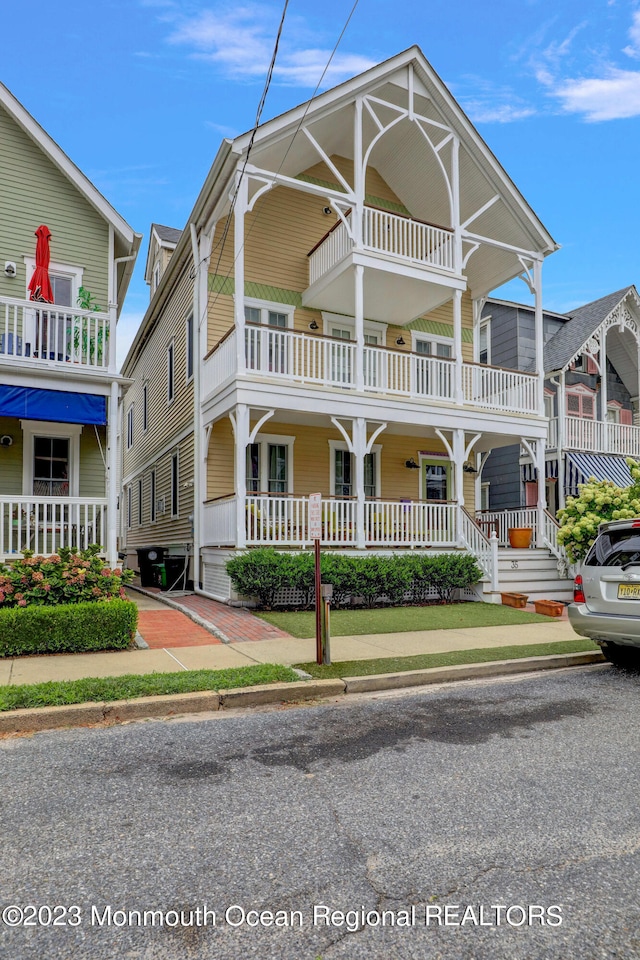 35 Embury Ave, Ocean Grove, NJ 07756 - view of front of property with covered porch