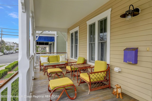 35 Embury Ave, Ocean Grove, NJ 07756 - deck with covered porch