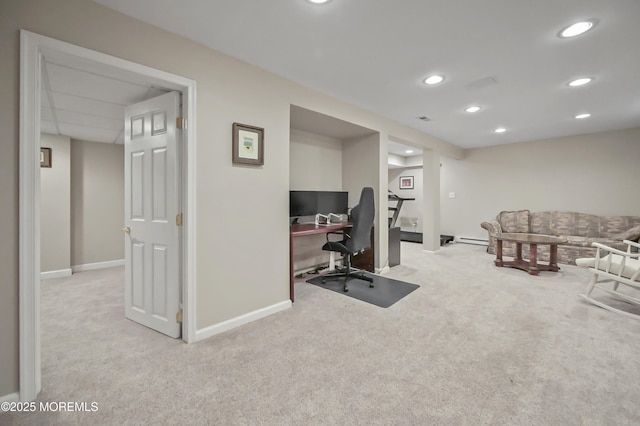 23 Woodpecker Way, Marlboro, NJ 07746 - office area with carpet flooring and recessed lighting