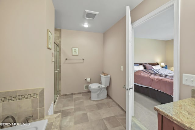23 Woodpecker Way, Marlboro, NJ 07746 - bathroom with ensuite bathroom, a stall shower, and vanity