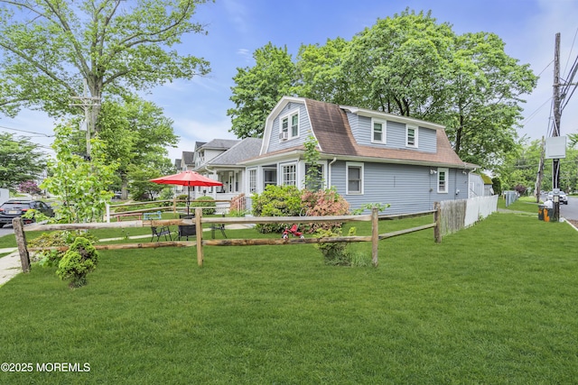 23 Vought Ave, Freehold, NJ 07728 - rear view of house featuring roof with shingles and a gambrel roof