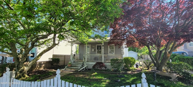 399 Willow Ave, Long Branch, NJ 07740 - view of property hidden behind natural elements with covered porch