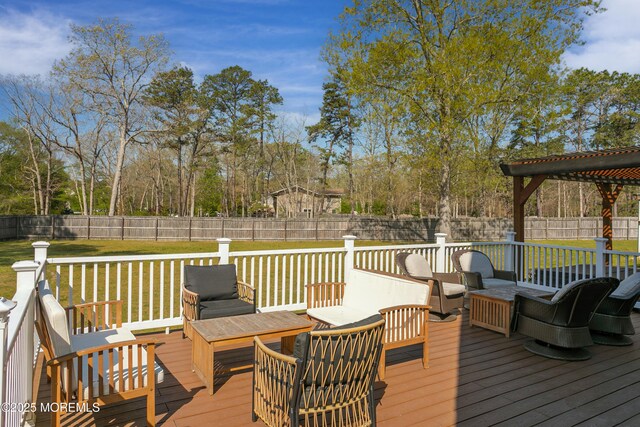 328 E Pleasant Grove Rd, Jackson, NJ 08527 - deck featuring an outdoor hangout area