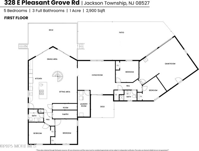 328 E Pleasant Grove Rd, Jackson, NJ 08527 - floor plan / room layout