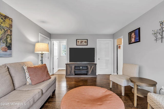 2124 3rd Ave, Toms River, NJ 08757 - living area with wood finished floors and baseboards