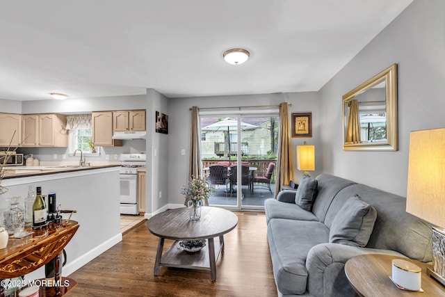 2124 3rd Ave, Toms River, NJ 08757 - living area with wood finished floors