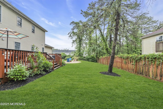 2124 3rd Ave, Toms River, NJ 08757 - view of yard featuring a deck