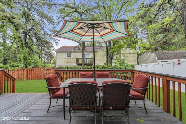 2124 3rd Ave, Toms River, NJ 08757 - wooden deck featuring outdoor dining space