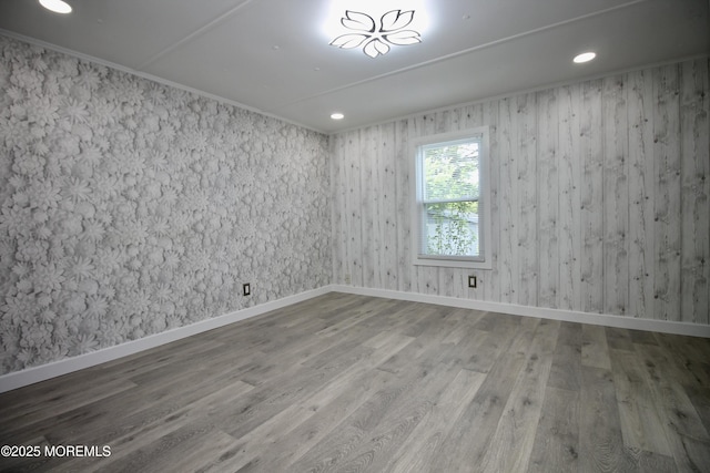 41 Eagle Dr, Whiting, NJ 08759 - unfurnished room featuring wood finished floors, recessed lighting, and baseboards