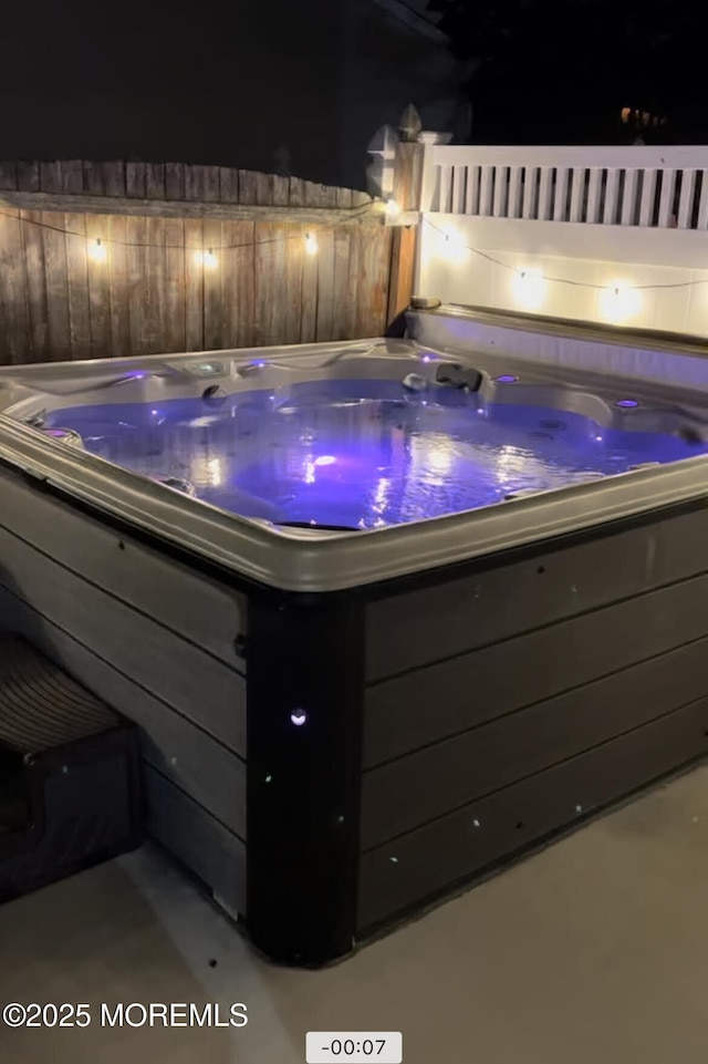 detailed view of a hot tub
