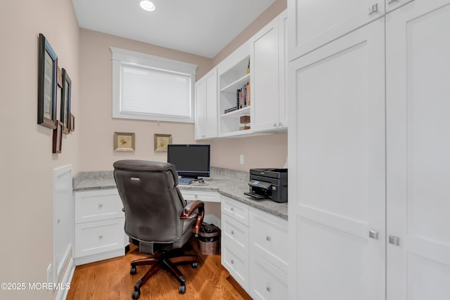 3 Sunset Dr, Asbury Park, NJ 07712 - office featuring built in desk and light wood-style floors