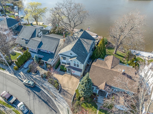 3 Sunset Dr, Asbury Park, NJ 07712 - aerial view of residential area featuring a nearby body of water