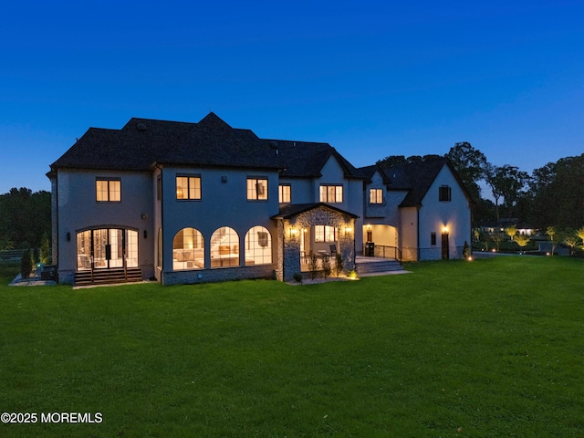 1 Preakness Way, Colts Neck, NJ 07722 - rear view of property with stucco siding