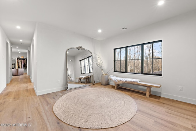 1 Preakness Way, Colts Neck, NJ 07722 - sitting room with recessed lighting, light wood-style floors, and baseboards