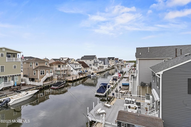 1707 Bay Blvd Unit 4, Seaside Heights, NJ 08751 - water view featuring nearby suburban area and a boat dock