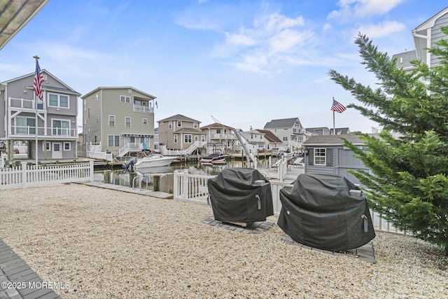 1707 Bay Blvd Unit 4, Seaside Heights, NJ 08751 - view of home's community with a residential view, a water view, and a boat dock