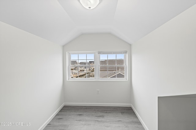 1707 Bay Blvd Unit 4, Seaside Heights, NJ 08751 - empty room with wood finished floors and vaulted ceiling