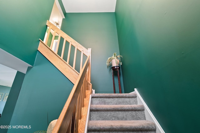 view of stairway