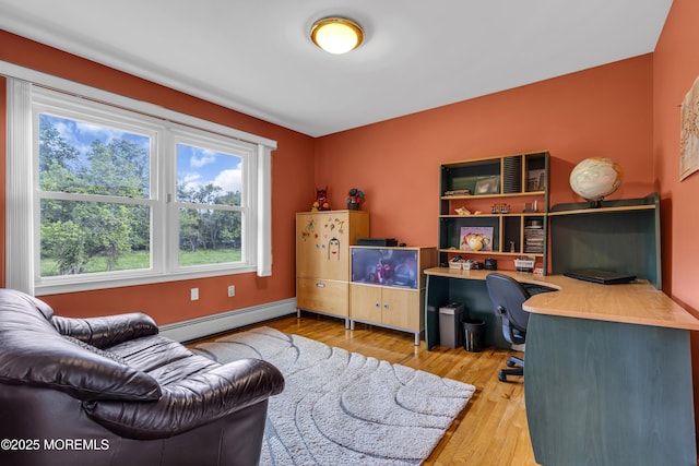 8 Eileen Ln, Marlboro, NJ 07746 - office space featuring baseboard heating and light wood finished floors