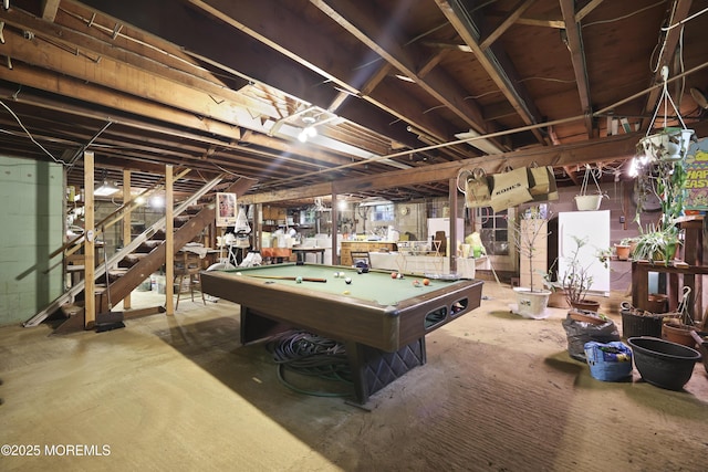 624 Lloyd Rd, Aberdeen, NJ 07747 - playroom with billiards table