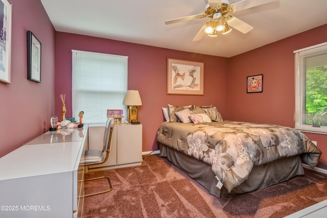 5 Stone Ln, Marlboro, NJ 07746 - carpeted bedroom featuring a ceiling fan and baseboards