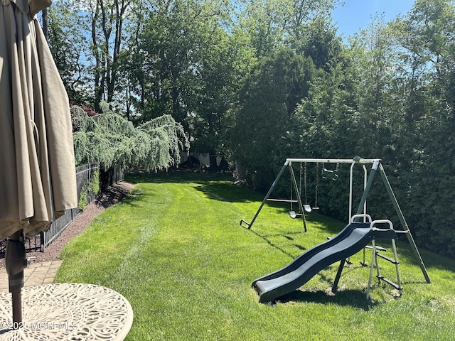 5 Stone Ln, Marlboro, NJ 07746 - view of yard featuring a playground