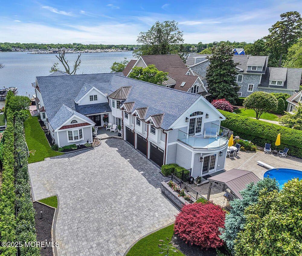 2547 River Rd, Manasquan, NJ 08736 - view from above of property featuring a nearby body of water