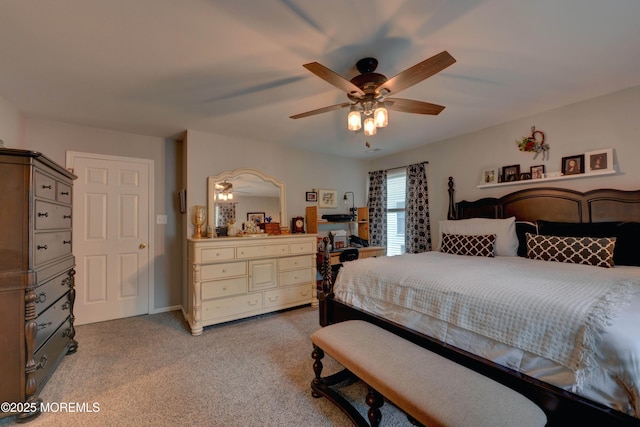 4 Capewoods Rd, North Cape May, NJ 08204 - bedroom with light colored carpet and a ceiling fan