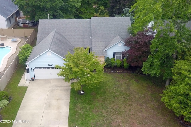 4 Capewoods Rd, North Cape May, NJ 08204 - view from above of property featuring a pool area