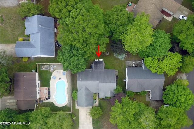 4 Capewoods Rd, North Cape May, NJ 08204 - aerial view of a pool area