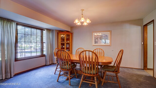 9 Toby Ter, Monroe, NJ 08831 - carpeted dining room featuring a chandelier and baseboards