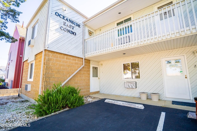 140 Hancock Ave Unit 1, Seaside Heights, NJ 08751 - property entrance with uncovered parking and a balcony