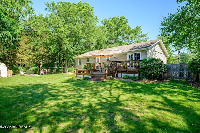 117 Waverly Pl, Howell, NJ 07731 - rear view of house featuring a deck