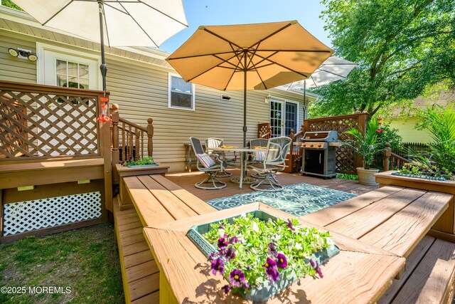 117 Waverly Pl, Howell, NJ 07731 - deck with outdoor dining area and grilling area