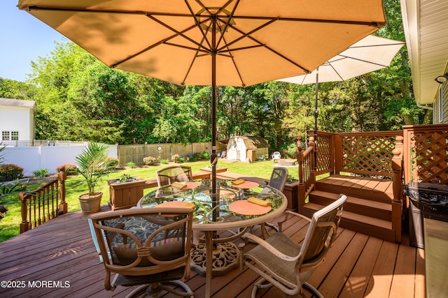 117 Waverly Pl, Howell, NJ 07731 - wooden terrace with outdoor dining space