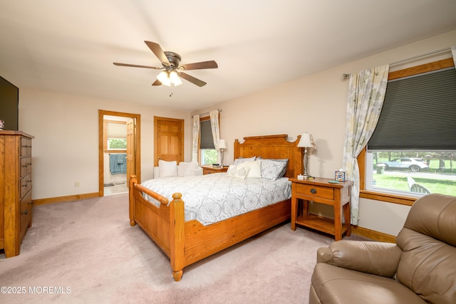 117 Waverly Pl, Howell, NJ 07731 - bedroom with multiple windows, baseboards, and a ceiling fan