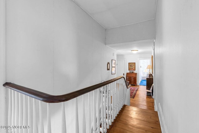 208 Ludlow Ave, Spring Lake, NJ 07762 - hall featuring wood-type flooring and an upstairs landing
