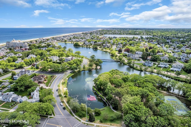 208 Ludlow Ave, Spring Lake, NJ 07762 - aerial view of residential area featuring a large body of water