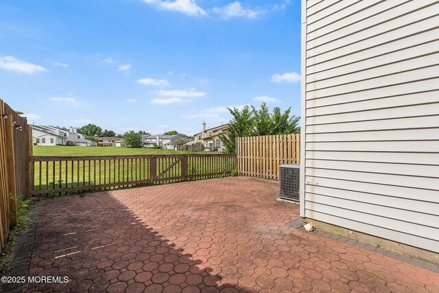 7 Sloop Sq, Freehold, NJ 07728 - view of patio / terrace with a residential view and central air condition unit
