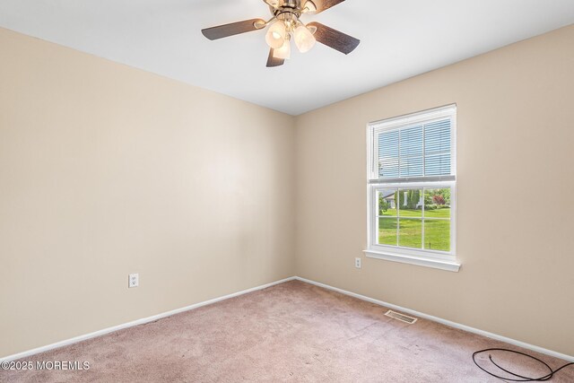7 Sloop Sq, Freehold, NJ 07728 - carpeted spare room featuring baseboards and ceiling fan
