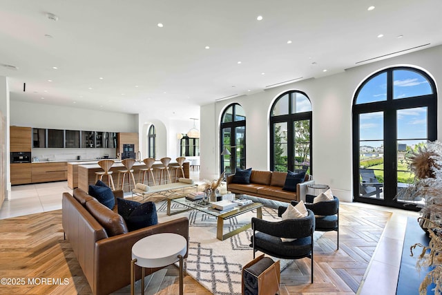 27 N Ward Ave, Rumson, NJ 07760 - living area with recessed lighting