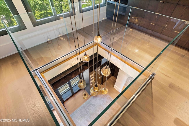 27 N Ward Ave, Rumson, NJ 07760 - stairs featuring wood finished floors